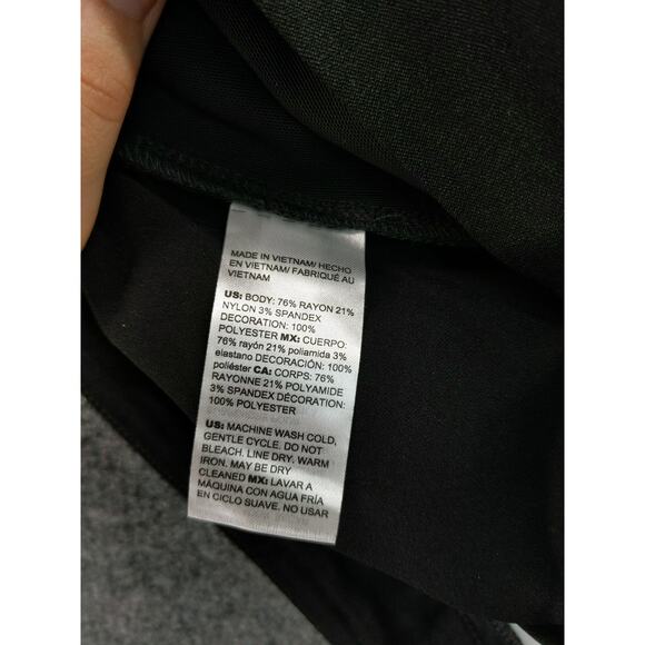 Chico's Womens Pull On Pants Size 1.5 10R Black Rayon Blend - Picture 11 of 12